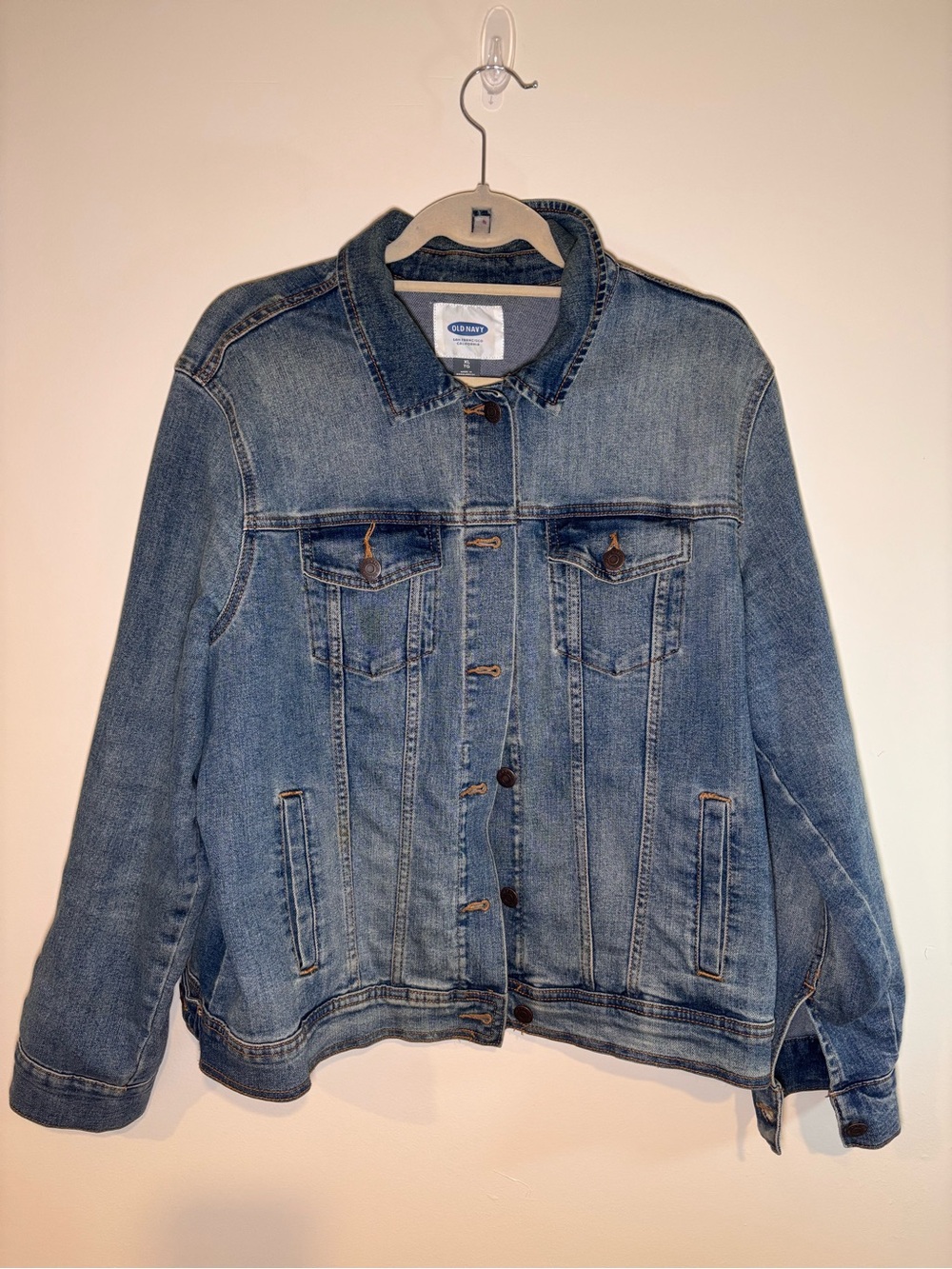 Old Navy Women's Light Blue Denim Jacket - XL